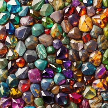 A bunch of different colored stones on top of each other A bunch of different colored stones on top of each other