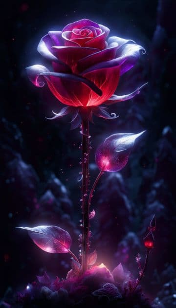 A red rose with water droplets on it A red rose with water droplets on it