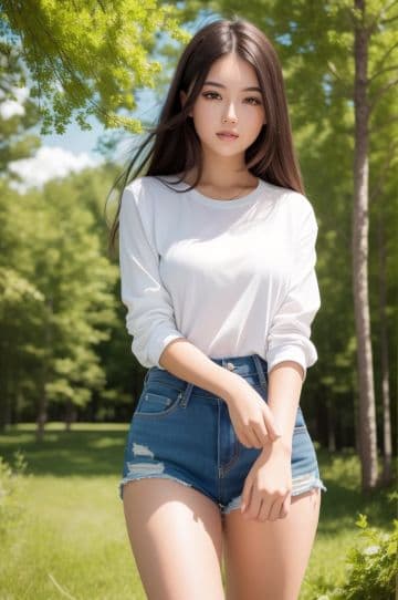 A young asian woman posing for a picture A young asian woman posing for a picture